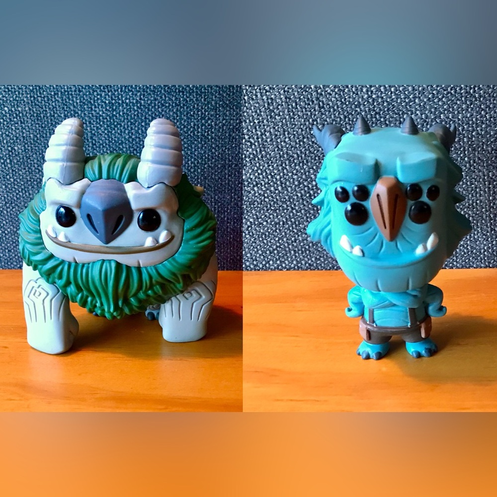 2 Funko Pop TROLL HUNTERS Aargh! Blinkous Galadrigal Vinyl Figures Collectible
